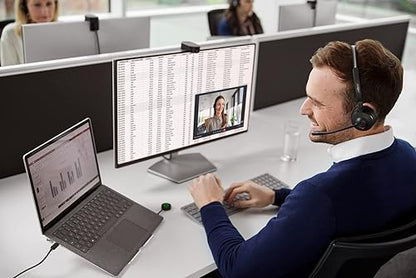 Jabra Engage 55 Mono Wireless Headset with Link 400 USB-C DECT Adapter - Noise-Cancelling Mic, Extensive Range - Certified for Google Meet and Zoom, Works with All Other Leading Platforms - Black UC (USB-C) Mono