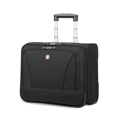SWISSGEAR SWA0970 International Carry-On Wheeled Business Case - Holds Up to 15.6-Inch Laptop, , Black