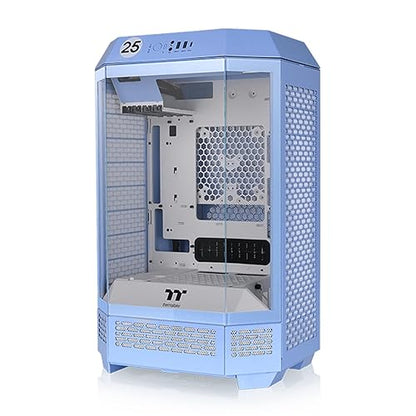 Thermaltake Tower 300 Hydrangea Blue Micro-ATX Case; 2x140mm CT Fan Included; Support Up to 420mm Radiator; Optional Chassis Stand Kit Allows Horizontal Display; CA-1Y4-00SFWN-00; 3 Year Warranty Tower 300 Case Hydrangea Blue
