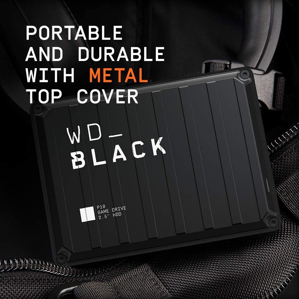 Western digital WD_BLACK 4TB P10 Game Drive - Portable External Hard Drive HDD, Compatible with Playstation, Xbox, PC, &amp; Mac - WDBA3A0040BBK-WESN 4TB Game Drive for PC, Playstation &amp; Xbox
