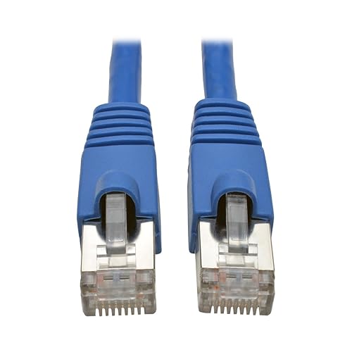 Tripp Lite N262-025-BL Cat6a Snagless Shielded STP Patch Cable 10G-Certified, PoE, Blue M/M 25' 25' Blue 25ft. 25 ft.