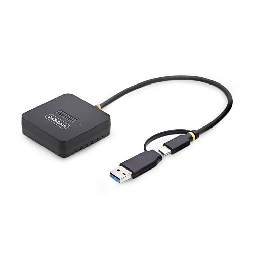 StarTech USB-C/USB-A to M.2 NVMe Dock Adapter, 10Gbps, Tool-Free External M.2 NVMe SSD Reader, B+M/M-Key 1USB3-NVME-DOCK