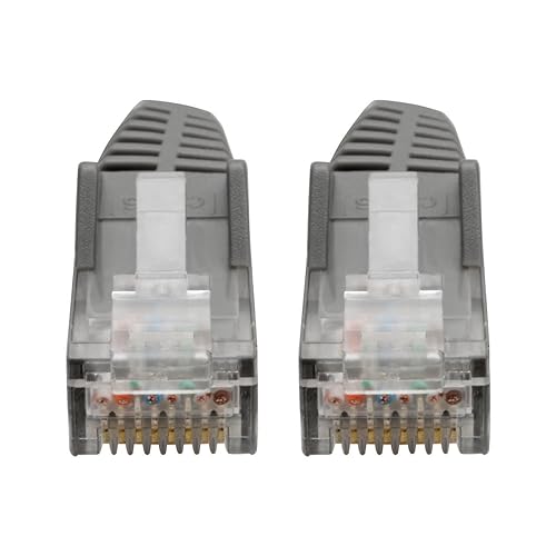 Tripp Lite N201-06N-GY Cat6 Gigabit Ethernet Snagless Molded Patch Cable 24 AWG 550MHz Premium UTP, Gray, RJ45 M/M 6