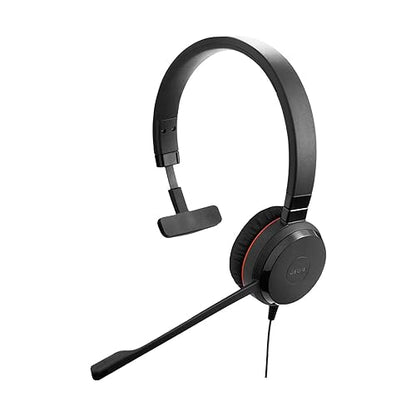 Jabra Evolve 30 II Mono UC - Professional Unified Communicaton Headset, Black, Mono Speaker Mono UC Optimized Headset