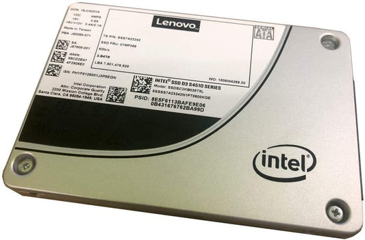 Lenovo D3-S4510 480 GB Solid State Drive - SATA 600-2.5" Drive - Read Intensive - 1.4 Dwpd - 1228.80 TB (TBW) - Internal - 560 MB/S Maximum Read Transfer Rate - 510 MB/S Maximum Write TR