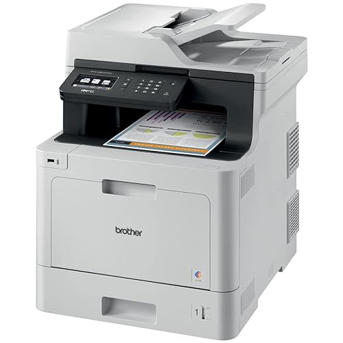 Brother MFCL8610CDW Wireless Color Photo Printer with Scanner, Copier & Fax, White, 21.2 x 17.1 x 20.7