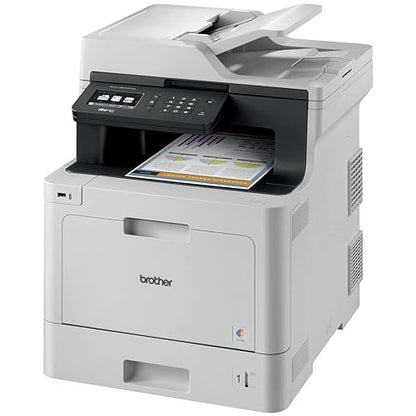 Brother MFCL8610CDW Wireless Color Photo Printer with Scanner, Copier & Fax, White, 21.2 x 17.1 x 20.7