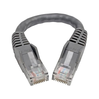 Tripp Lite N201-06N-GY Cat6 Gigabit Ethernet Snagless Molded Patch Cable 24 AWG 550MHz Premium UTP, Gray, RJ45 M/M 6