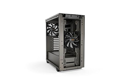 be quiet! Pure Base 500 ATX Midi Tower PC Case | Two Pre-Installed Silent Wings 2 Fans |Gray|BG036 Metallic Gray BG036
