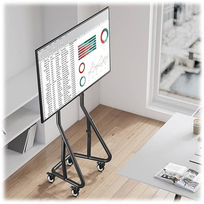 Tripp Lite Heavy-Duty Mobile TV Floor Stand Cart, 45 to 60 inch Vertical/Portait Displays, VESA-Compliant, Secure Display Combination Lock, Cable Management Routes, 5-Year Warranty (DMCSP4560HDS)