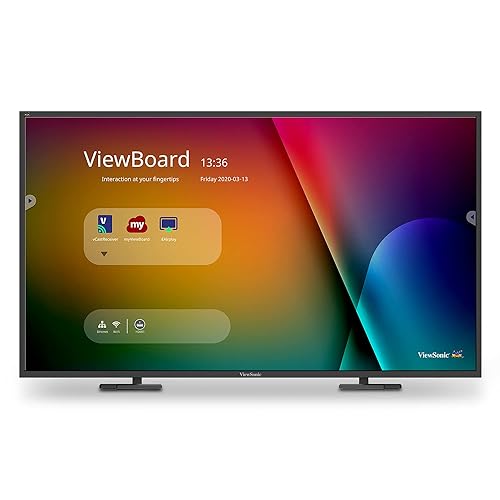 ViewSonic IFP4320 43 Inch ViewBoard 4K Interactive Flat Panel Display with in-Cell Touch and HDMI, DisplayPort, 60W Powered USB-C Inputs