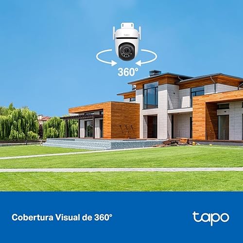 TP-Link Tapo 2K QHD Pan/Tilt Outdoor Wired Security Wi-Fi Camera, 360° Visual Coverage, Starlight Full-Color Night Vision Up to 98ft, Person/Pet/Venicle Detection,Physical Privacy Mode(Tapo C520WS) 2K QHD w/Starlight Sensor, Pan/Tilt