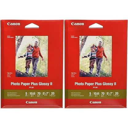 Canon 5x7 Photo Paper Plus Glossy II - 20 Sheets