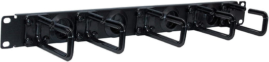 Tripp Lite SRCABLERING1U Rack Enclosure Cabinet Horizontal Cable Ring Flexible 1URM , Black Flexible Rings Black Horizontal