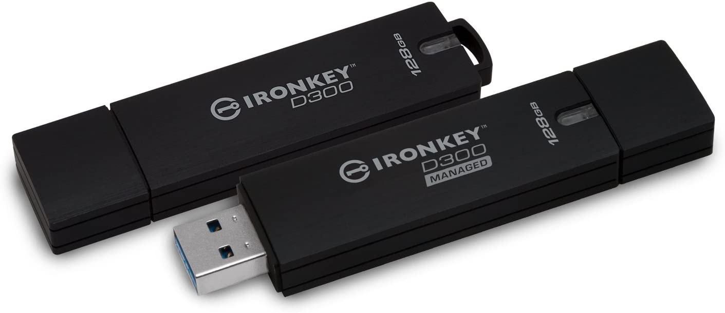 Kingston - IKD300SM/32GB - MF IKD300SM 32GB 32GB D300SM AES 256 XTS Encrypted USB Drive Retail