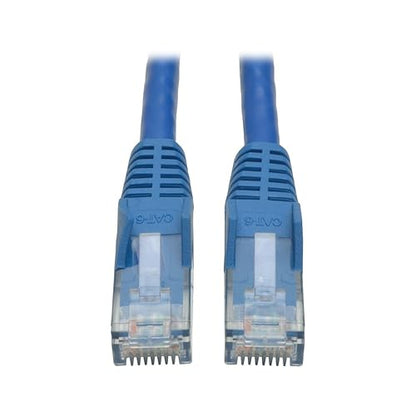 Tripp Lite Eaton Series Cat6 Gigabit Snagless Molded (UTP) Ethernet Cable (RJ45 M/M), PoE, Blue, 12 ft. (3.66 m) - 12 ft Category 6 Network Cable for Network Device Male - First End: 1 x RJ-45 Network - Second End: 1 x RJ-45 Network - Blue