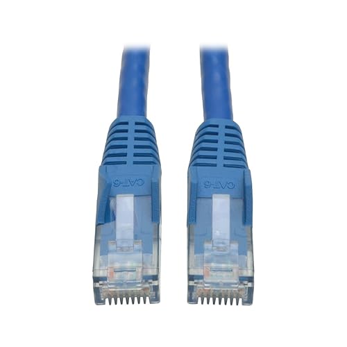 Tripp Lite Eaton Series Cat6 Gigabit Snagless Molded (UTP) Ethernet Cable (RJ45 M/M), PoE, Blue, 12 ft. (3.66 m) - 12 ft Category 6 Network Cable for Network Device Male - First End: 1 x RJ-45 Network - Second End: 1 x RJ-45 Network - Blue
