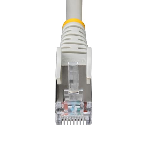 StarTech.com 10ft Gray CAT6a Ethernet Cable, Snagless RJ45, 10GbE, 100W PoE++, S/FTP, 500MHz, 27AWG Pure Bare Copper, LSZH