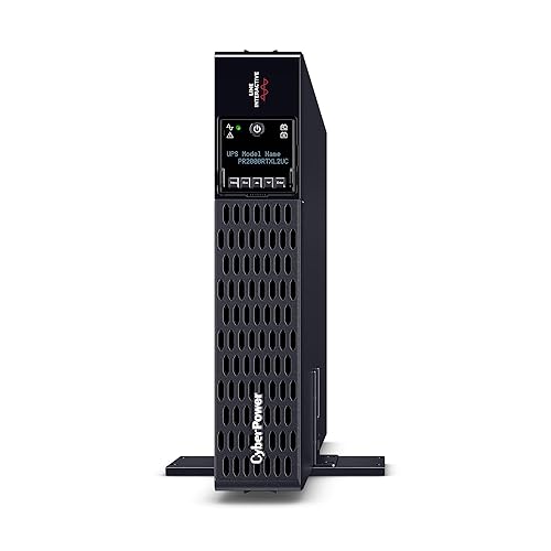 CyberPower PR2000RTXL2UC Smart App Sinewave UPS System, 2000VA/2000W, 8 Outlets, 2U Rack/Tower, Built-in Cloud Monitoring, EBM Option Expandable 2000VA 20A