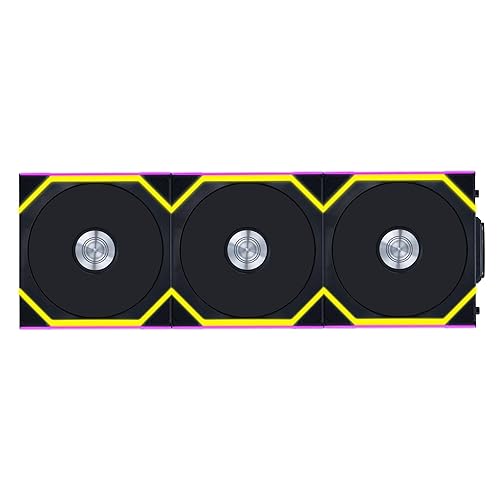 Lian Li UNI Fan SL-Wireless 120-Triple Pack (Reverse Blade) Performance ARGB Fan with Wireless Connector, Daisy-Chain Design, Customizable Lighting Effects, Low-Noise - Black (12RSL1W3B)