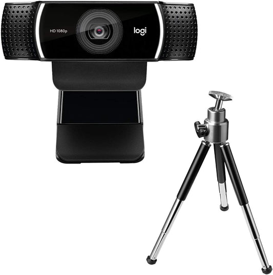 Logitech C922 Pro Stream Webcam 1080P Camera for HD Video Streaming &amp; Recording 720P at 60Fps with Tripod Included