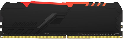 Kingston Fury Beast RGB 16GB (2x8GB) 3200MHz DDR4 CL16 Desktop Memory Kit of 2 KF432C16BBAK2/16 16gb Kit of 2 3200MHz