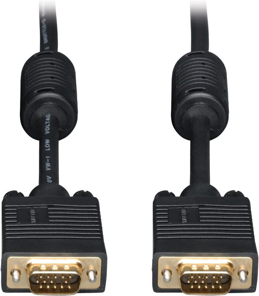 Tripp Lite VGA Coax Monitor Cable, High Resolution cable with RGB coax (HD15 M/M) 15-ft.(P502-015) 15-feet