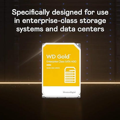 Western Digital 14TB Gold Enterprise Class Internal Hard Drive - 7200 RPM Class, SATA 6 Gb/s, 512 MB Cache, 3.5 - WD141KRYZ