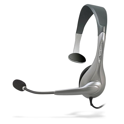 Cyber Acoustics Internet Communication USB Mono Headset & Boom Mic