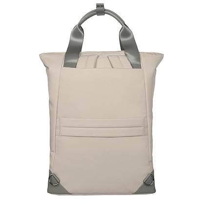 Targus 15-16 Inch Avila Convertible Tote Backpack, 2-in-1 Laptop Bag with Padded Laptop Compartment, Adjustable Straps, Water-Resistant Fabric, Lightweight Travel, Work Tote, French Oak (TBB65113GL),