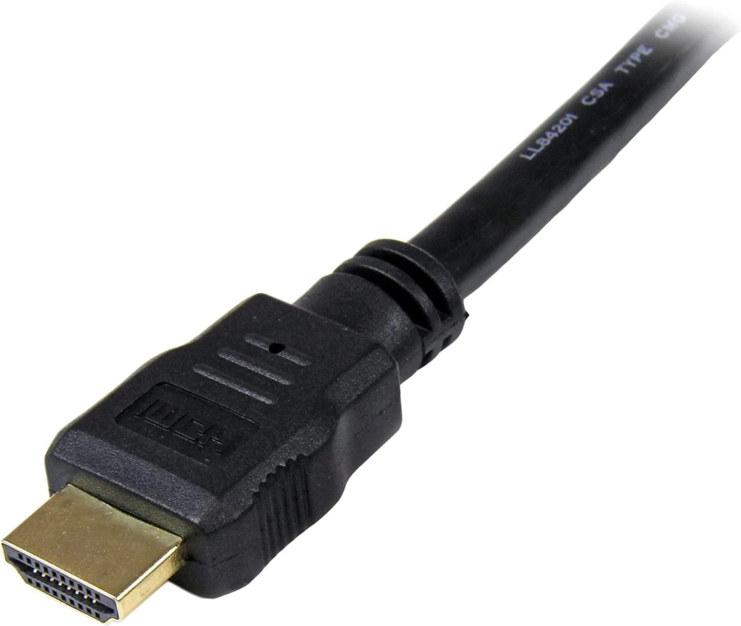 StarTech.com 6ft (2m) HDMI Cable - 4K High Speed HDMI Cable with Ethernet - UHD 4K 30Hz Video - HDMI 1.4 Cable - Ultra HD HDMI Monitors, Projectors, TVs &amp; Displays - Black HDMI Cord - M/M (HDMM6) 6 ft / 2m HDMI Cable