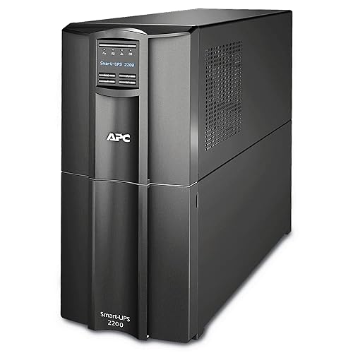 APC 2200VA Smart-UPS with SmartConnect, Pure Sinewave UPS Battery Backup, Line Interactive, 120V Uninterruptible Power Supply (SMT2200C) 2200VA Floor Standing