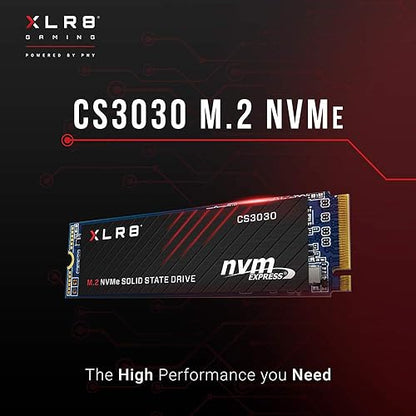 PNY XLR8 CS3030 250GB M.2 PCIe NVMe Gen3 x4 Internal Solid State Drive (SSD), Read up to 3,500 - M280CS3030-250-RB