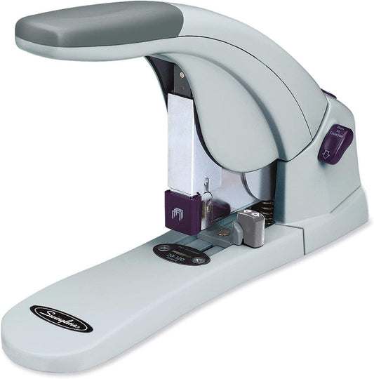 Swingline Heavy-Duty Stapler, LightTouch, 120 Sheet Capacity, Gray (90010), black;gray