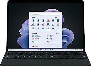 Microsoft Surface Pro 9, 13.3" Touchscreen 2-in-1 Tablet, 12th Gen Intel Core i7-1255U, Intel Iris Xe Graphics, 16GB DDR5 RAM, 256GB SSD, Windows 10 Pro, Graphite, Device Only, with MTC Stylus Pen 16GB RAM | 256GB SSD i7