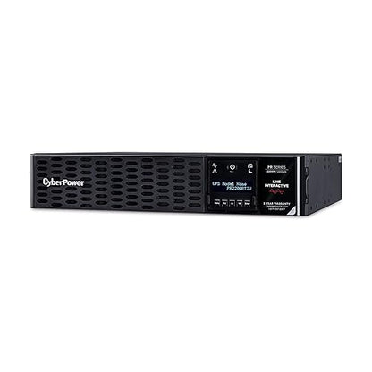CyberPower PR2200RT2U Smart App Sinewave UPS System, 2200VA/2200W, 8 Outlets, 2U Rack/Tower, AVR