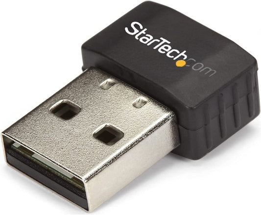 StarTech.com Wireless USB WiFi Adapter – Dual Band AC600 Wireless Dongle - 2.4GHz / 5GHz - 802.11ac Wi-Fi Laptop Adapter (USB433ACD1X1)