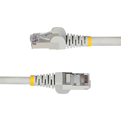StarTech.com 10ft Gray CAT6a Ethernet Cable, Snagless RJ45, 10GbE, 100W PoE++, S/FTP, 500MHz, 27AWG Pure Bare Copper, LSZH