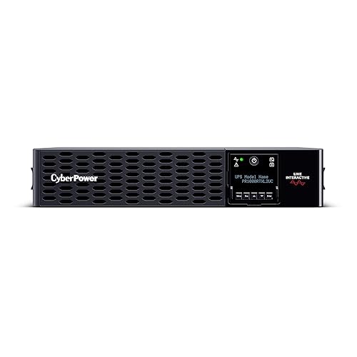 CyberPower PR1000RTXL2UC Smart App Sinewave UPS System, 1000VA/1000W, 8 Outlets, 2U Rack/Tower, AVR, Cloud, EBM Option Expandable 1000VA