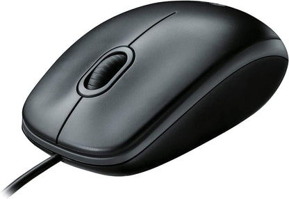 Logitech M100R Wired Usb Mouse Dark Black