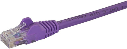 StarTech.com 3ft CAT6 Ethernet Cable - Purple CAT 6 Gigabit Ethernet Wire -650MHz 100W PoE RJ45 UTP Network/Patch Cord Snagless w/Strain Relief Fluke Tested/Wiring is UL Certified/TIA (N6PATCH3PL) Purple 3 ft / 0.9 m 1 Pack