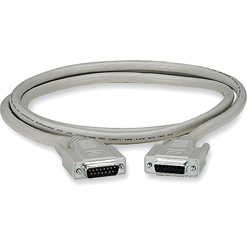 Black Box Serial Cable - DB-15 (M) to DB-15 (F) - 50 ft - thumbscrews