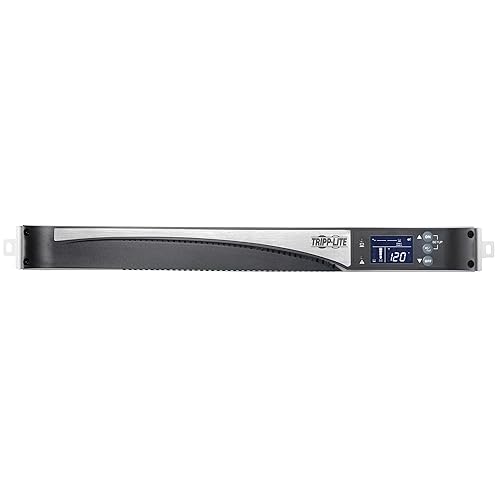 Tripp Lite Smart 1440VA UPS, 120V 1100W, 5 NEMA 5-15R Outlets, Pure Sine Wave, Network Card Slot, LCD Status Screen, USB, DB9, 1U Rack Mount, 3-Year Warranty & $250,000 Insurance (SMART1500RT1U)