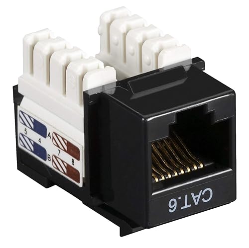 Black Box Cat6 Value Line Keystone Jack, Black