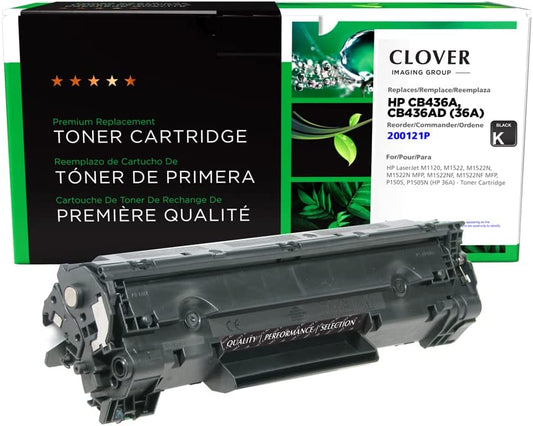 Clover imaging group Clover Remanufactured Toner Cartridge Replacement for HP CB436A (HP 36A) | Black