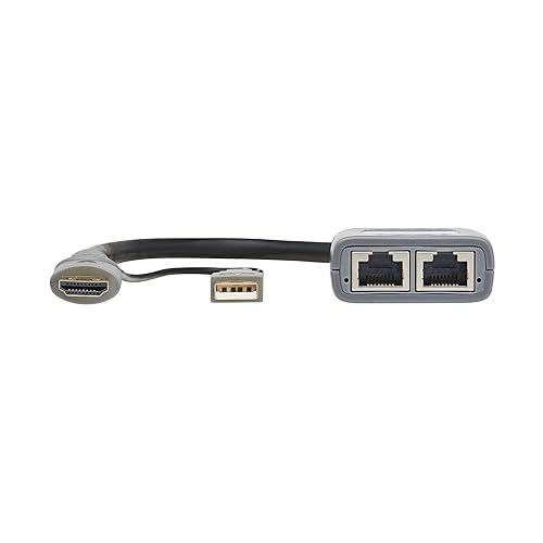 Tripp Lite Long-Distance HDMI Extender Over Cat6 (Receiver Only), 4K @ 60Hz Video, Extend up to 230 Feet / 70 Meters, Daisy-Chain up to 920ft / 280M, TAA Compliant, 1-Year Warranty (B127U-110-PH)