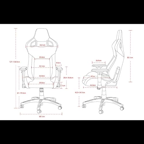 CORSAIR T3 Rush, Fabric Gaming Chair, Gray/Charcoal