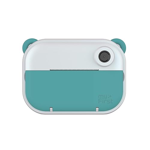 myFirst Camera Insta Wi - Kids Digital Camera Instant Print, Label Maker, Unlimited Printing, 12MP Photos 1080P Video and Selfie Lens, Memory Card, Neck Lanyard, for Kids 3-12 (Teal) Green