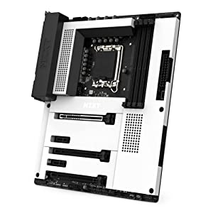 NZXT N7 Z790 Motherboard - N7-Z79XT-W1 - Intel Z790 chipset (Supports 12th &amp;13th Gen CPUs) - ATX Gaming Motherboard - Integrated I/O Shield - WiFi 6E connectivity - Bluetooth - White