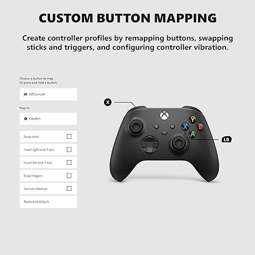 Xbox Wireless Controller for Xbox Series X|S, Xbox One, and Windows Devices – Carbon Black